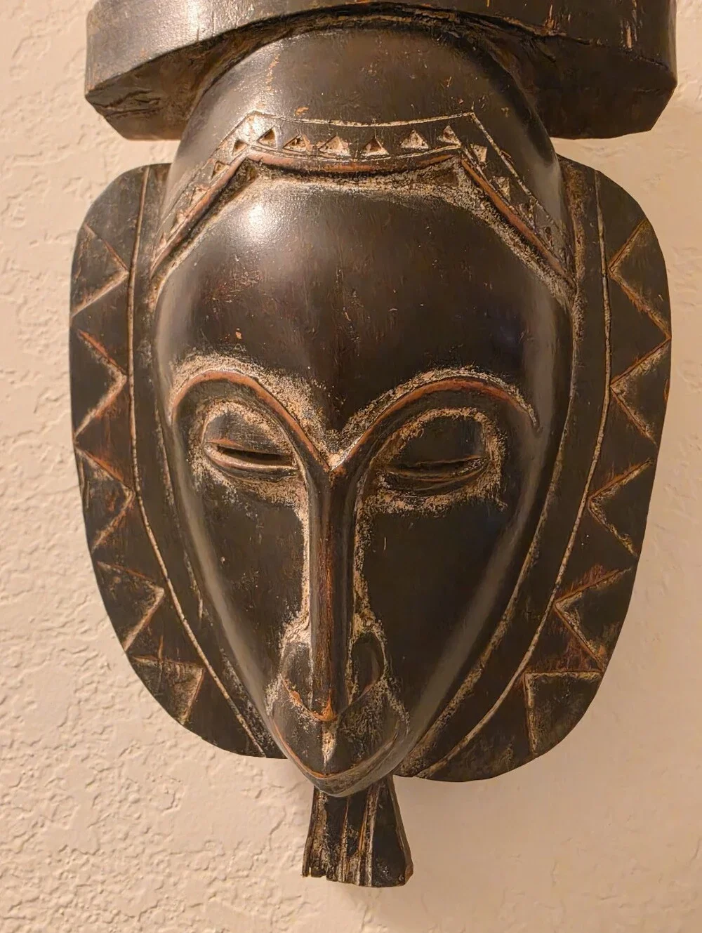 Hand Carved Yaure Portrait Mask